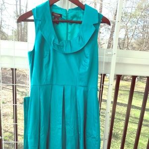 Size 4 Bright blue sleeveless dress